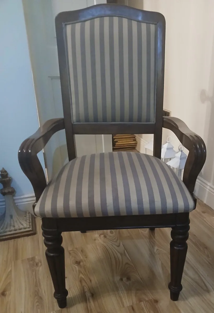 4 Elegant Solid-wood Georgian-Style Chairs - Image 2