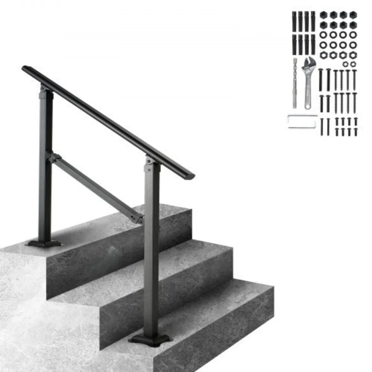 Stair Handrail Railing, 914.4mm, 3 Steps Handrails