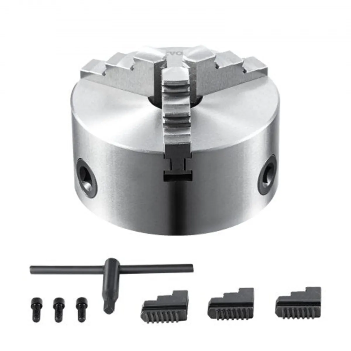 3-Jaw Lathe Chuck, 4'', Self-Centering Lathe Chuck