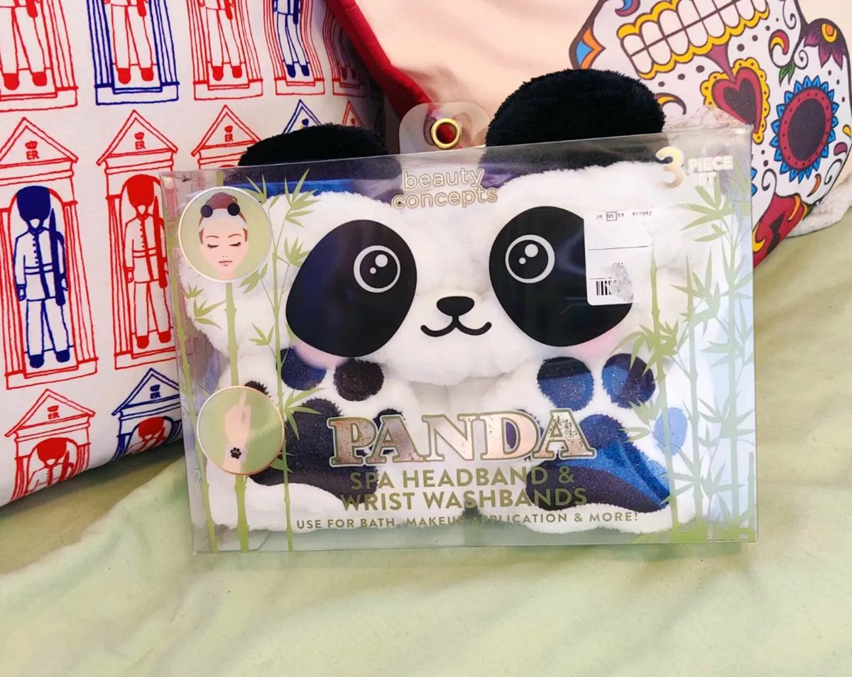 Panda Spa Headband & Wrist Washbands Set 🐼 - Image 1