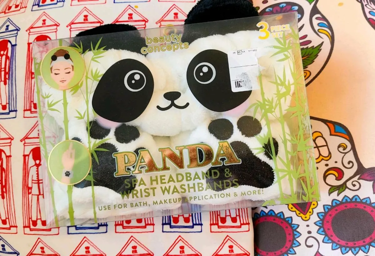 Panda Spa Headband & Wrist Washbands Set 🐼 - Image 2