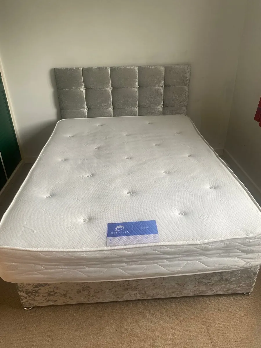 Double bed and mattress - Image 2