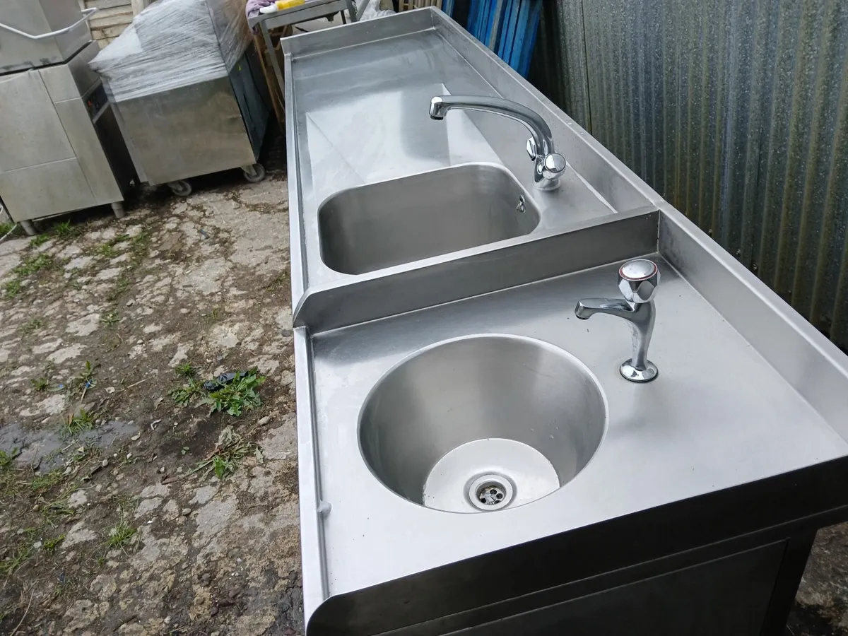 Stainless steel cabbinet /sink unit delivered - Image 1