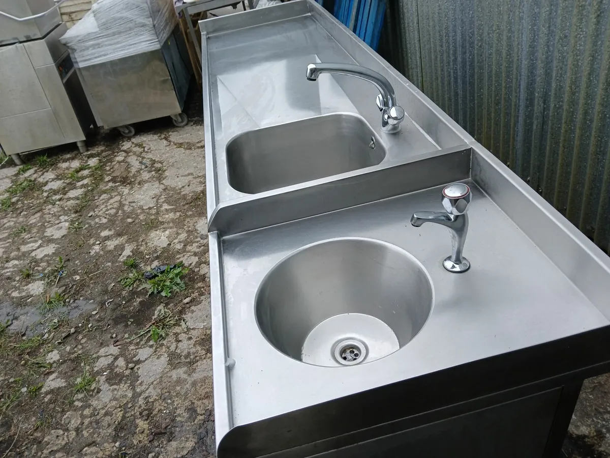 Stainless steel cabbinet /sink unit delivered - Image 3