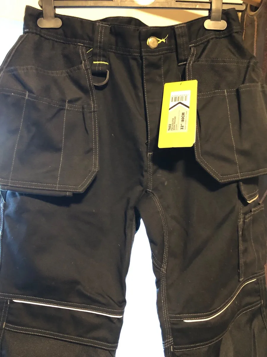 Portwest Black 32” Holster Work Trousers - Image 1