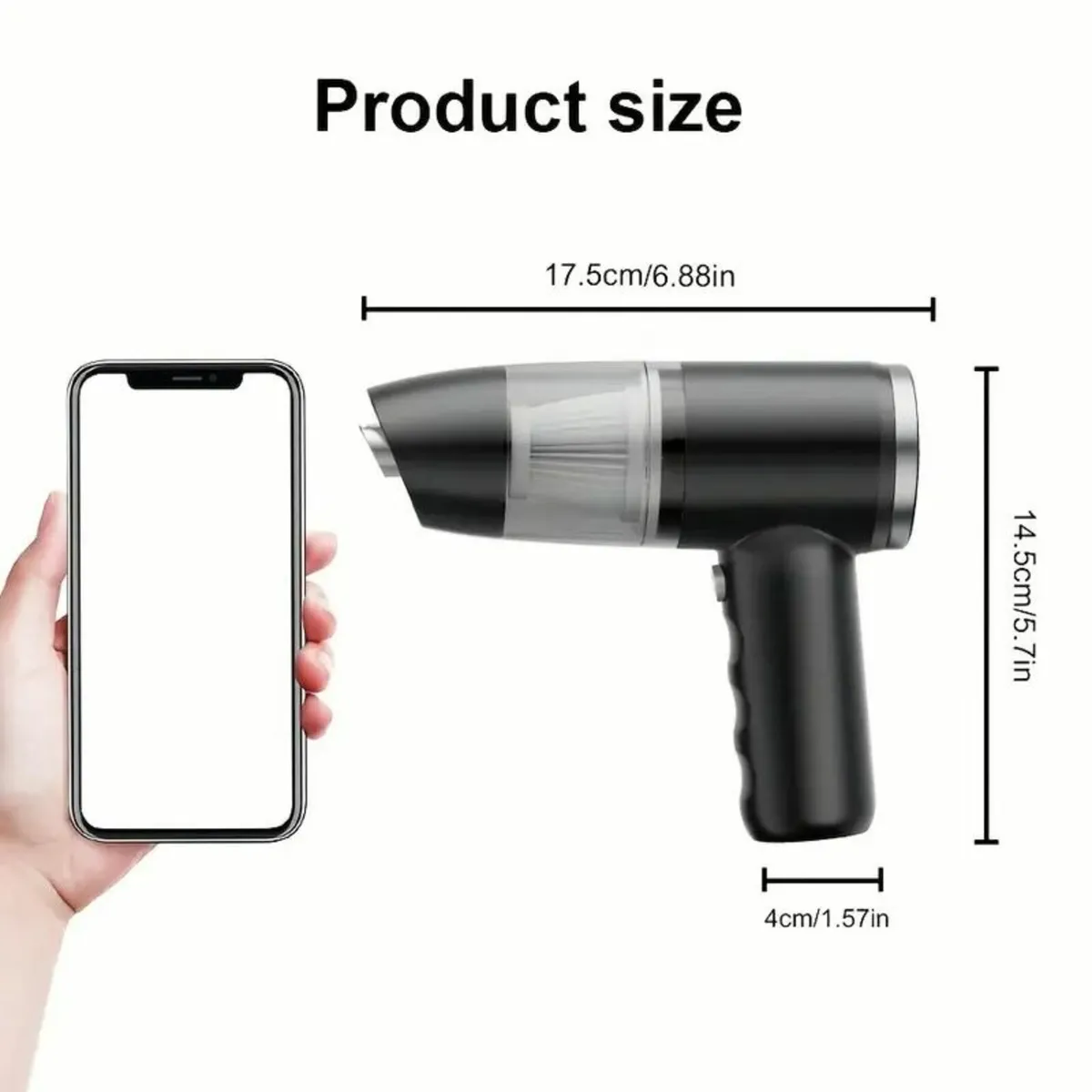 Portable cordless handheld vacuum cleaner - Image 1