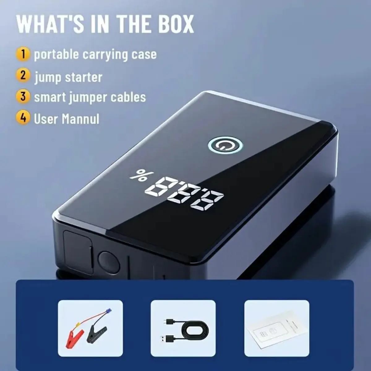 1200A Car Battery Jump Starter - Image 3