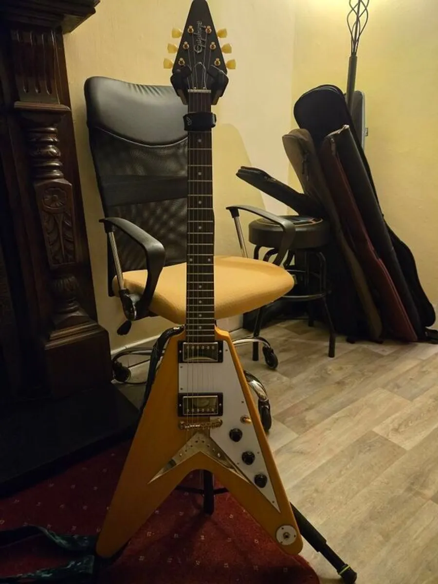 Epiphone 58 Korina Flying V Custom Shop - Image 2