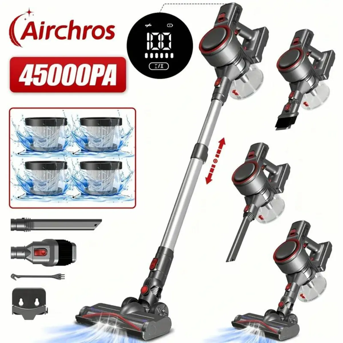 Airchros Cordless Upright Vacuum Cleaner - Image 1