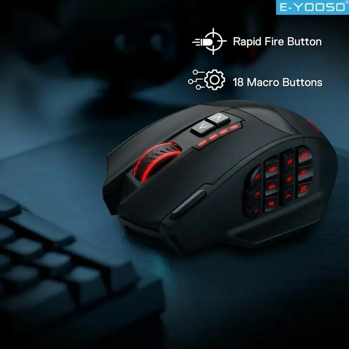 Dual Mode Game Mouse Ergonomic Wireless Mouse - Image 1