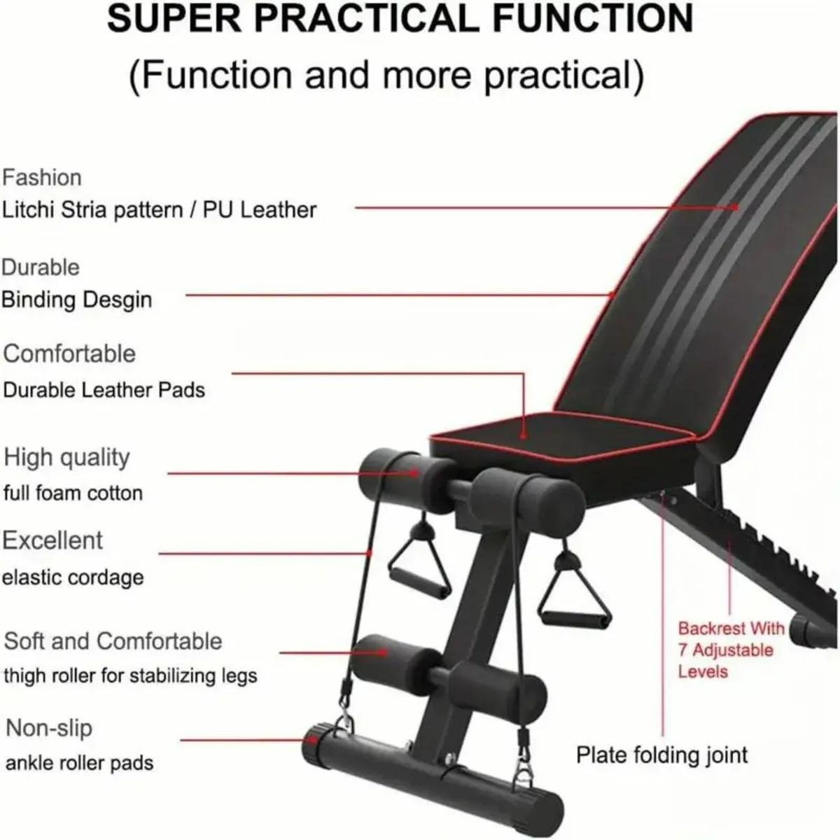 Versatile Adjustable Weight Bench - Image 3