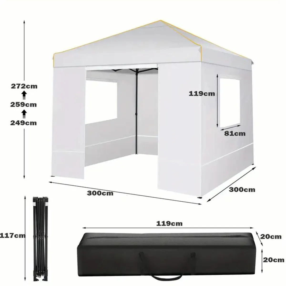 3.05x3.05meter Folding Outdoor Canopy - Image 3