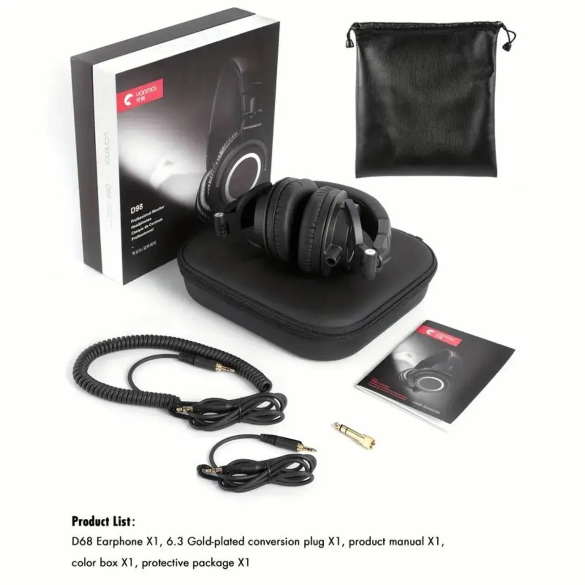 VAMN D98 Professional DJ Headphones - Image 3