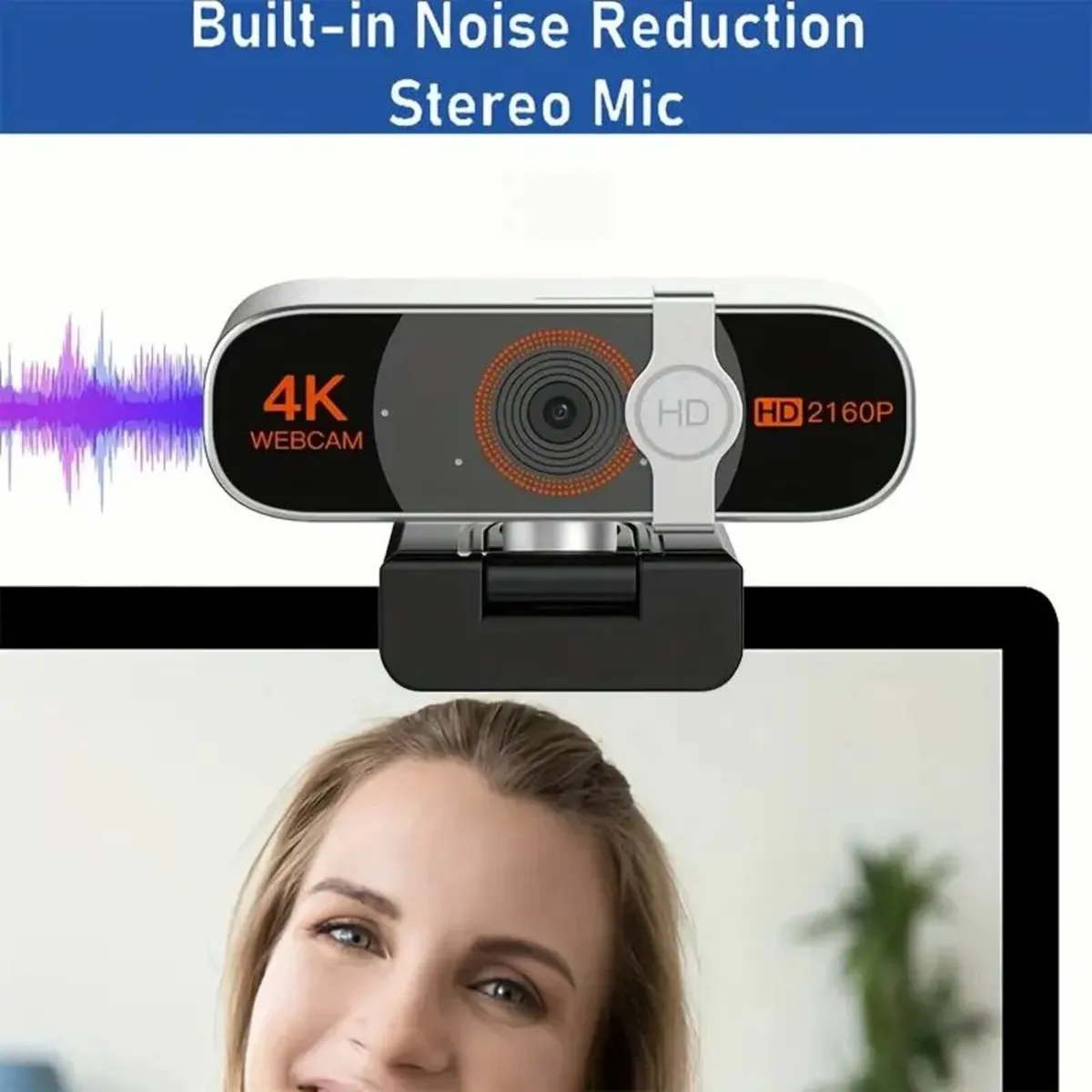 4K USB Webcam with Auto Zoom - Image 3
