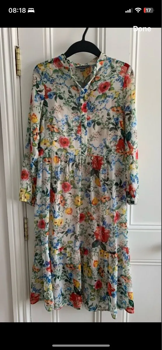 Ladies Floral Dress: Size 8 or 10 - Image 2