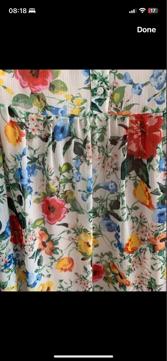 Ladies Floral Dress: Size 8 or 10 - Image 3