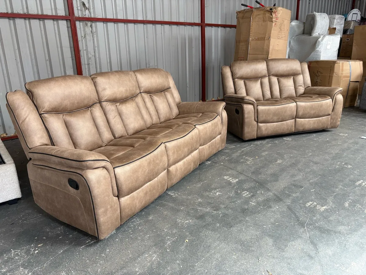 New all recliner sofas WITH FREE DELIVERY - Image 1