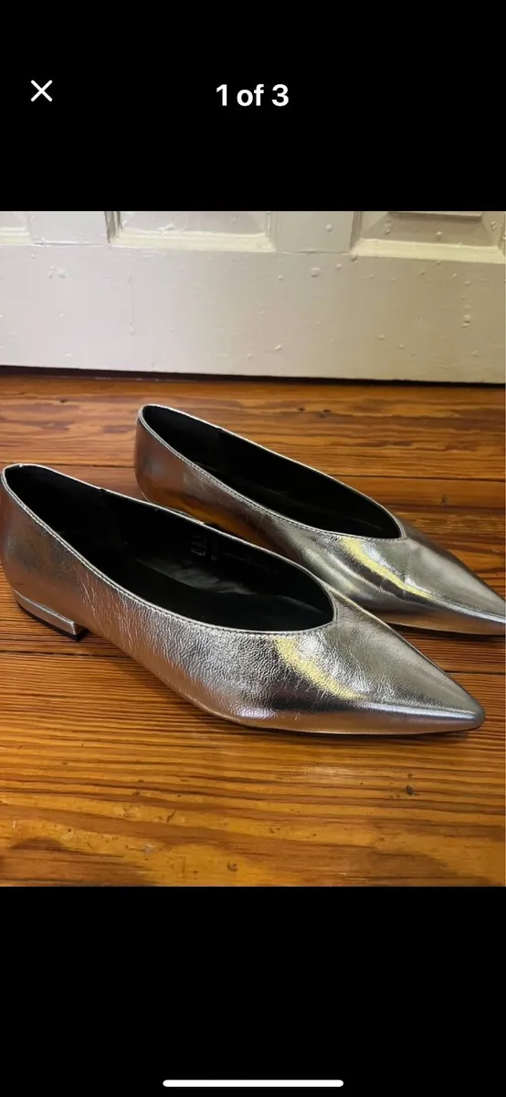 Gorgeous Silver Pumps - Image 1