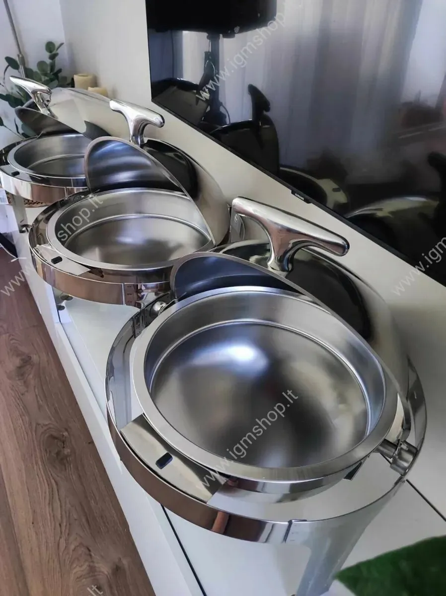 6 Litre Round Buffet Chafing Dish Brand new - Image 2