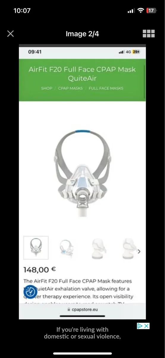 Cpap Airfit F10 Mask - Image 2