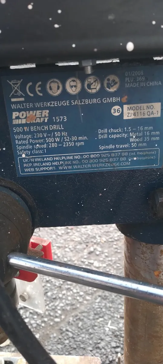 500w bench drill working perfectly price too sell - Image 2