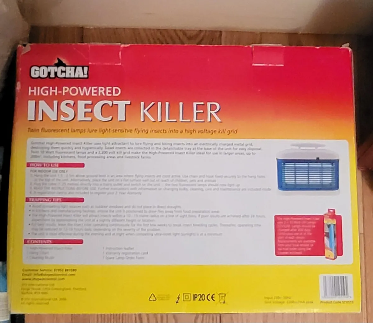 New Gotcha Insect killer plugs in. - Image 3
