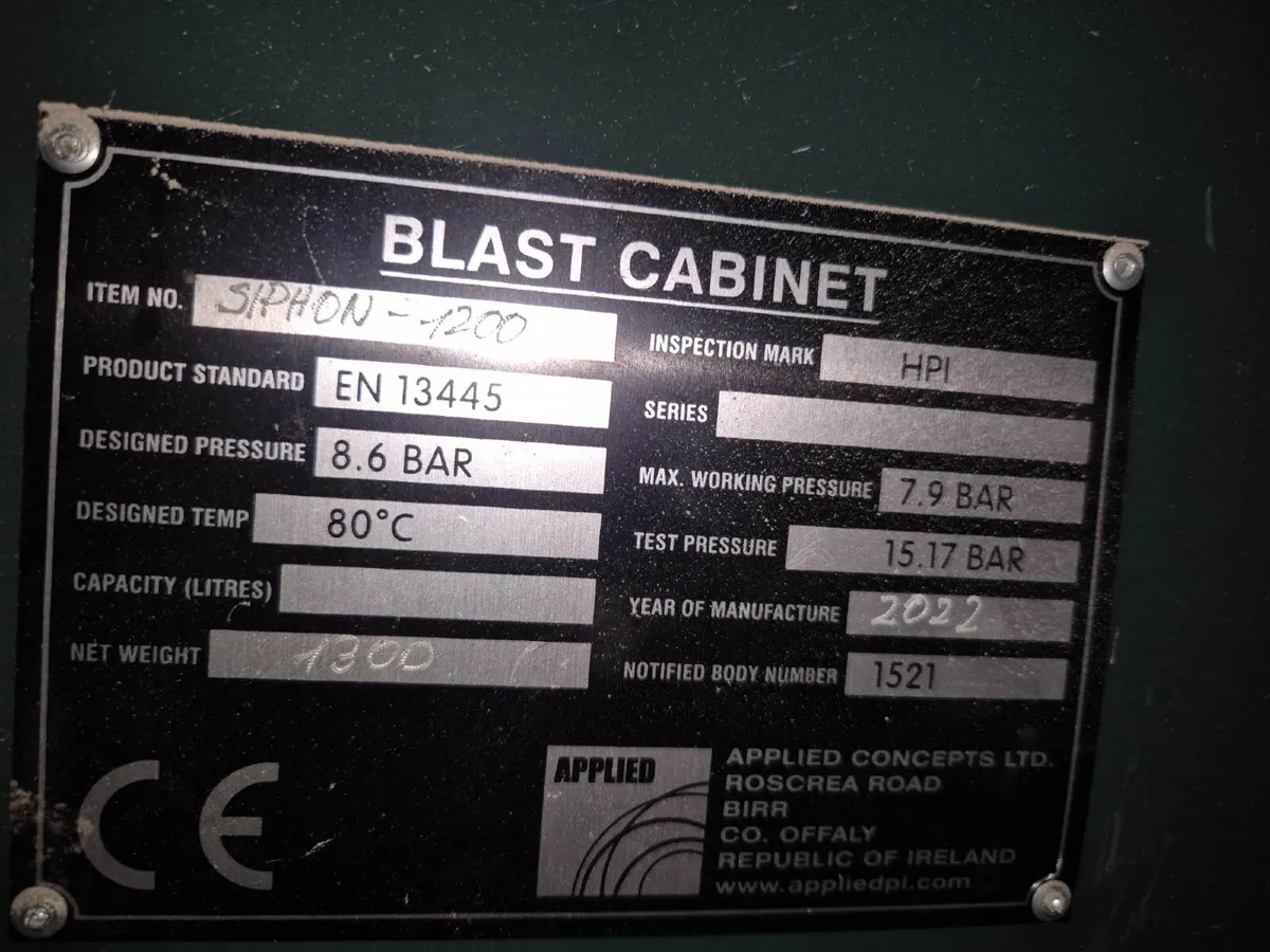 Bead Blast Cabinet & Extraction System - Image 2