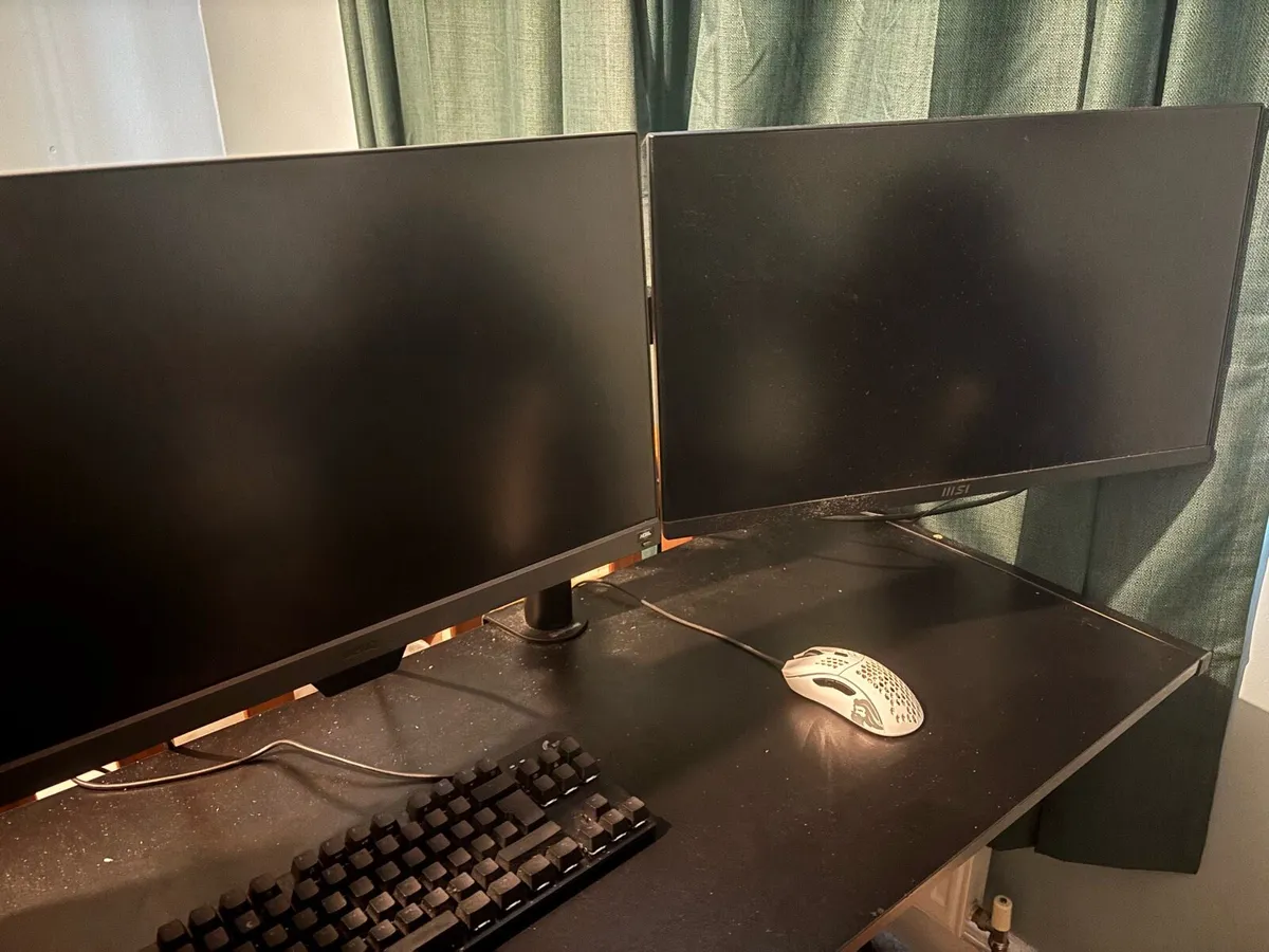 2 Gaming Monitors 165hz & 75hz - Image 1