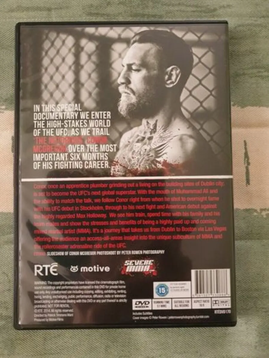 Notorious Conor McGregor RTE DVD 2014 Original TV - Image 2