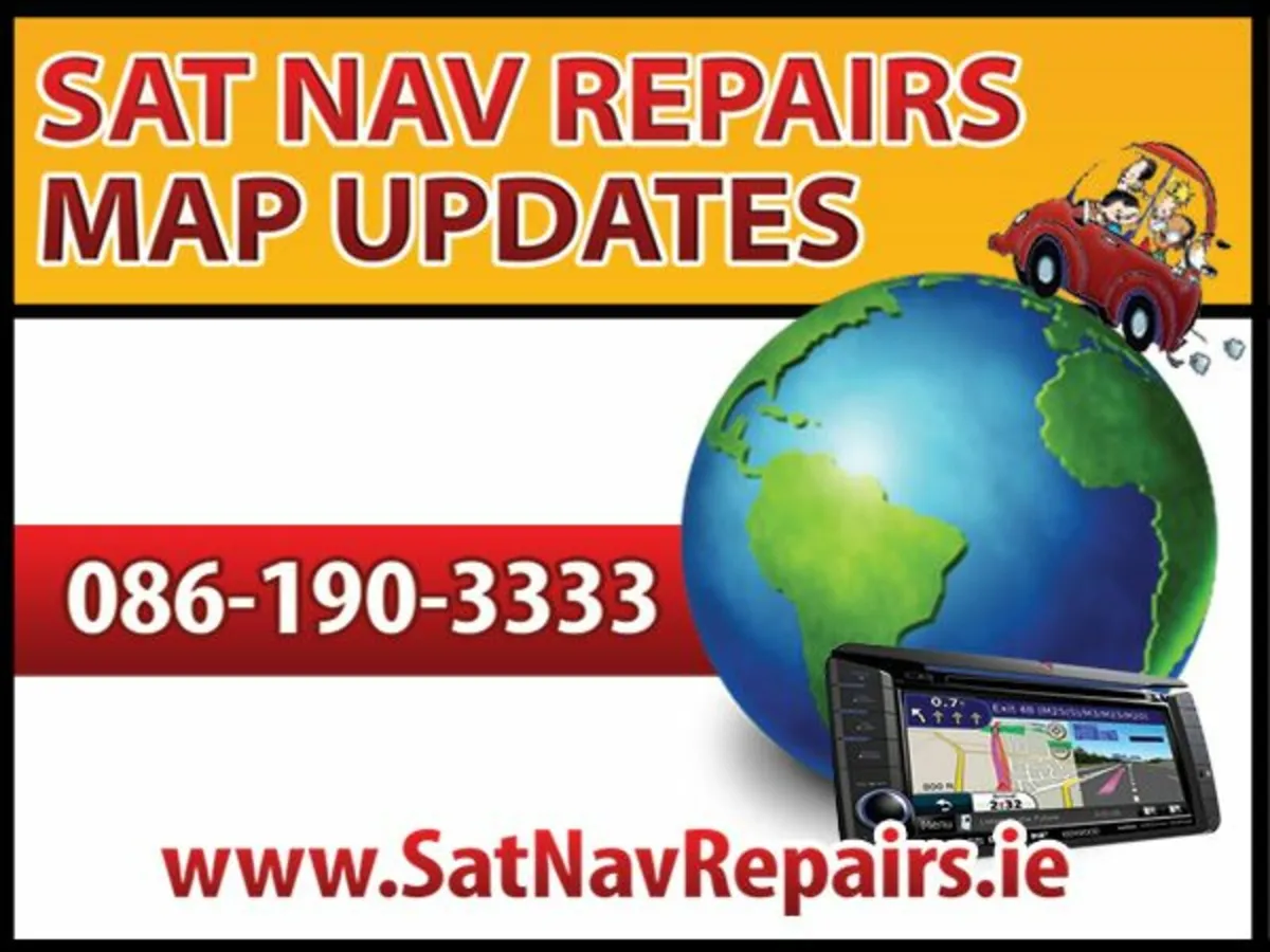 SAT NAV  MAP UPDATES  - REPAIRS  - SALES - Image 1