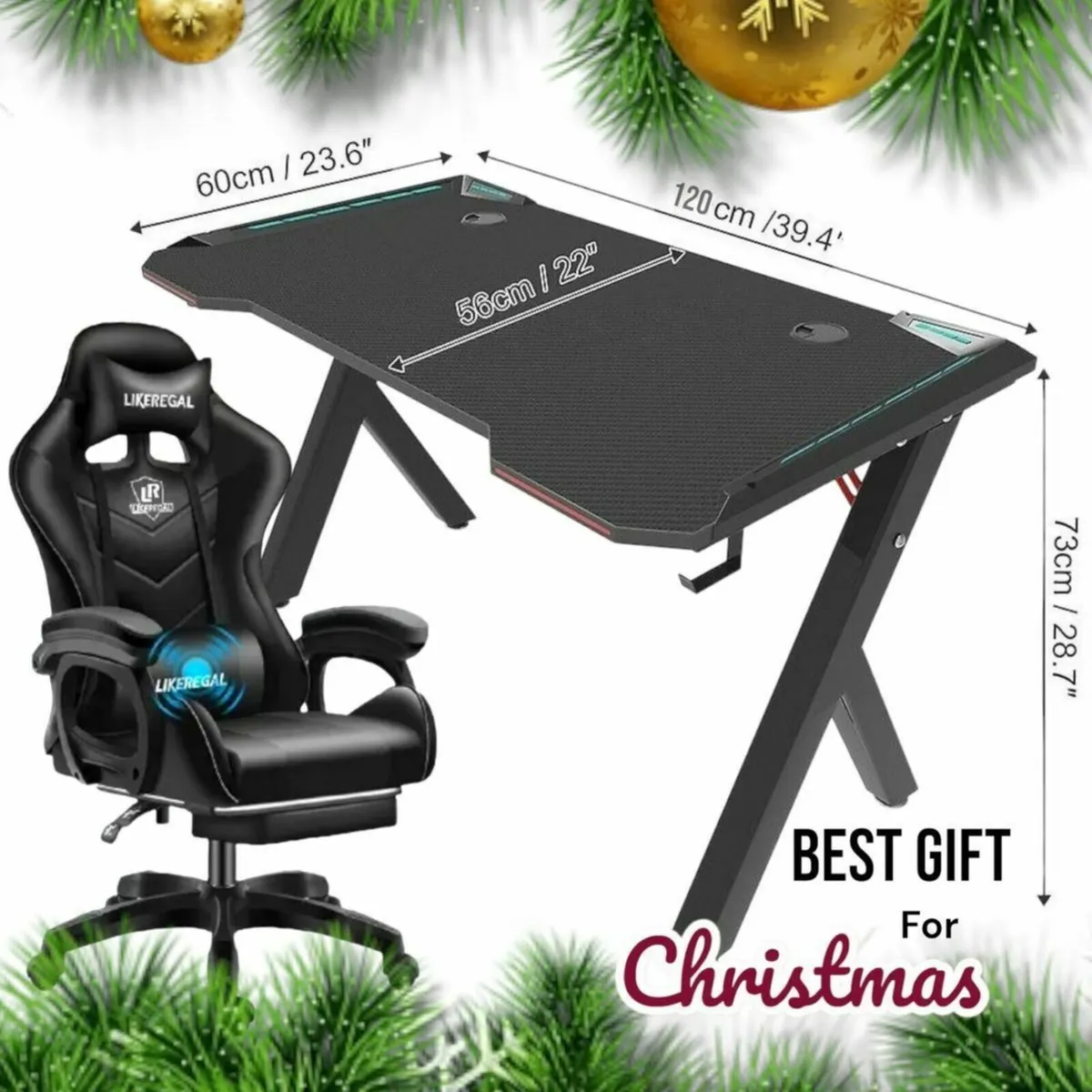 Gaming Desk and Gaming Chair set 240e only - Image 1