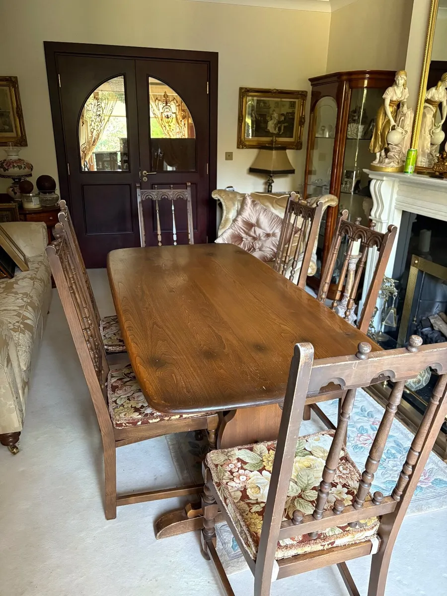 Dining / kitchen table & six chairs - Image 2