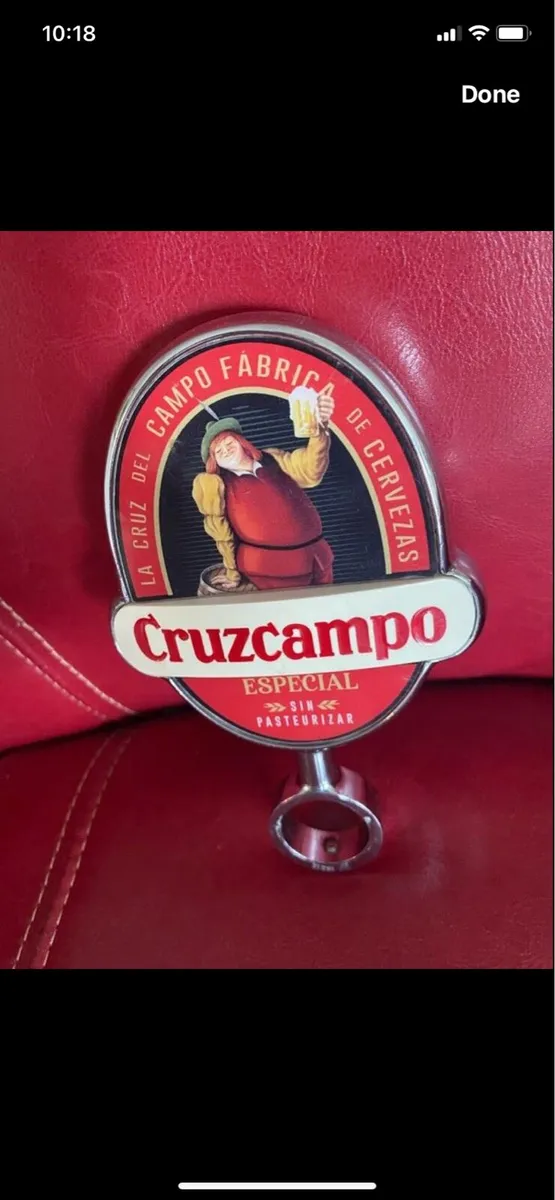 Rare Cruzcampo Beer Bar Sign - Image 2