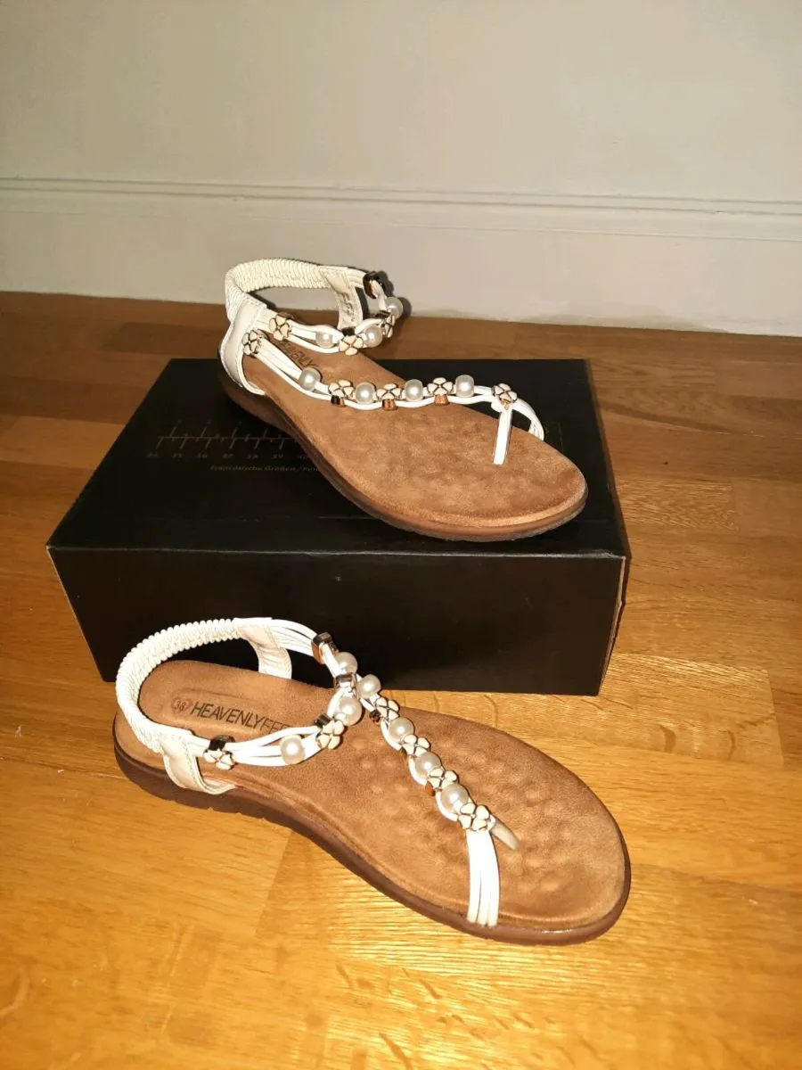Zara White Sandals - Image 3