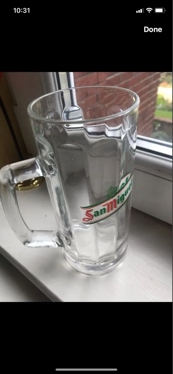 San Miguel Glass Tankard - Image 1