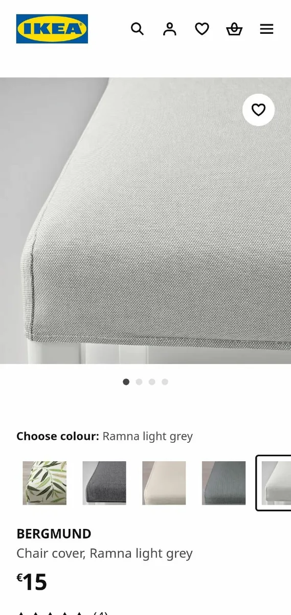 Grey fabric chairs - Image 3