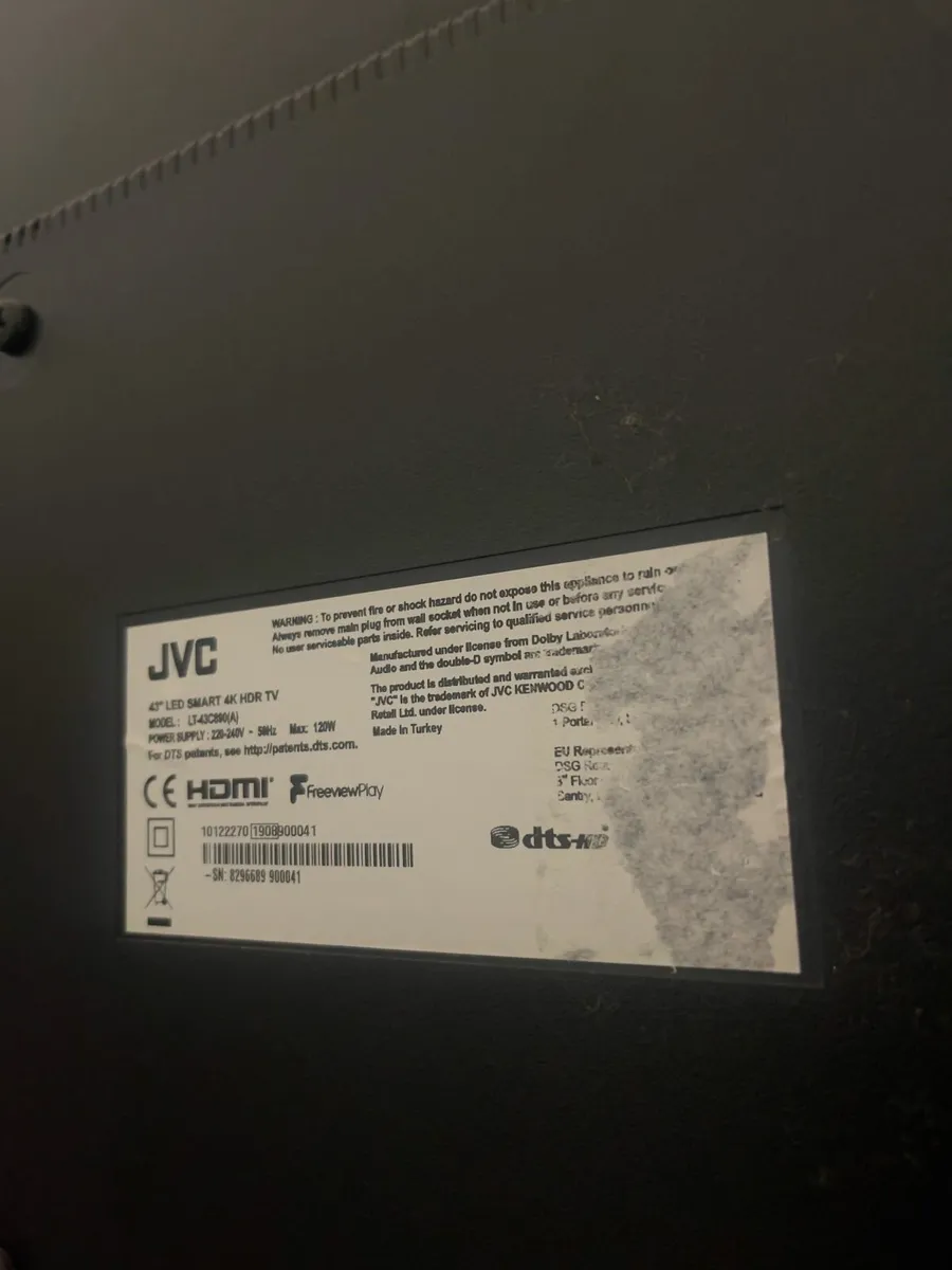 JVC 43" 4K ULTRA HD TV + Chromecast - Image 2