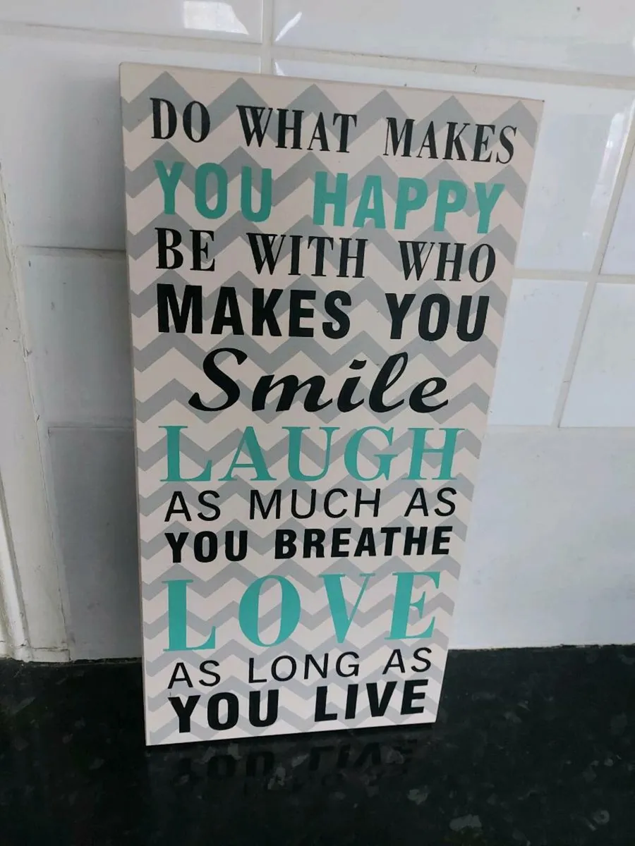 Lovely wooden sign