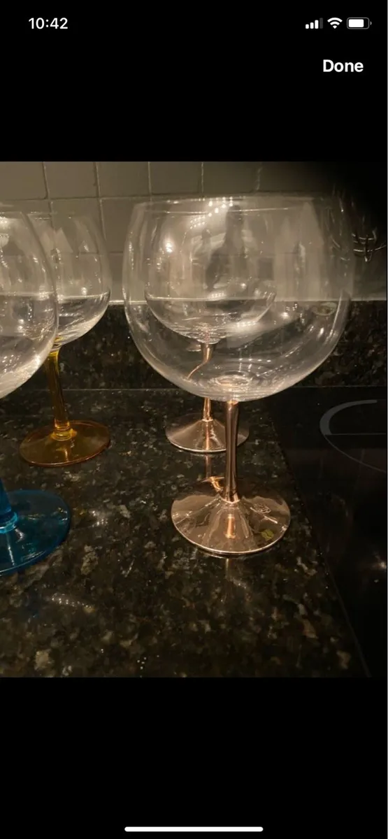 Large Gin Glasses (4) - Image 2