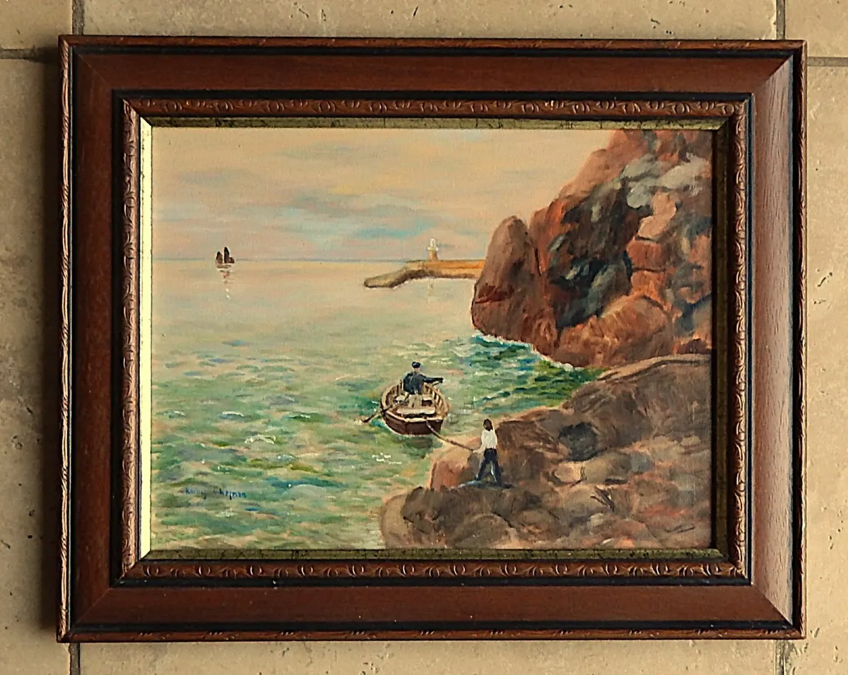 Oil on Canvas of Dunmore East by Ruby Chapman - Image 1