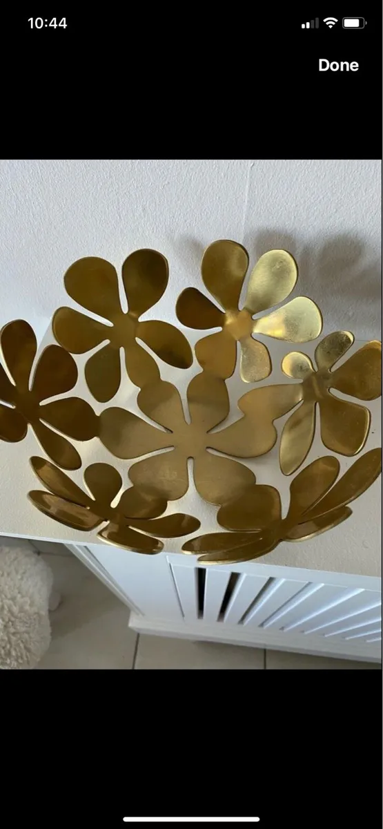 Vintage Brass Fruit Bowl - Image 2