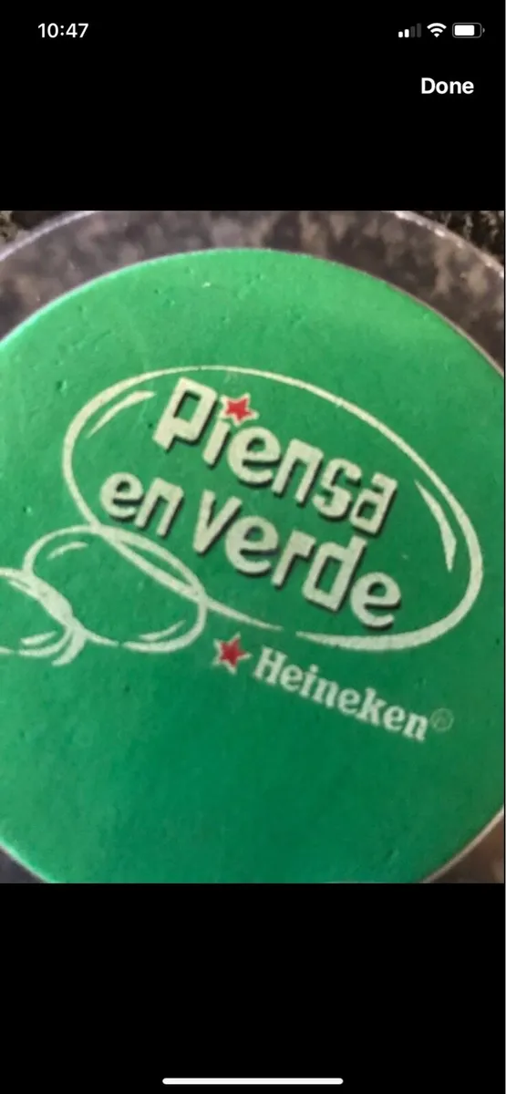 Think Green Heineken Coasters (6) - Image 2