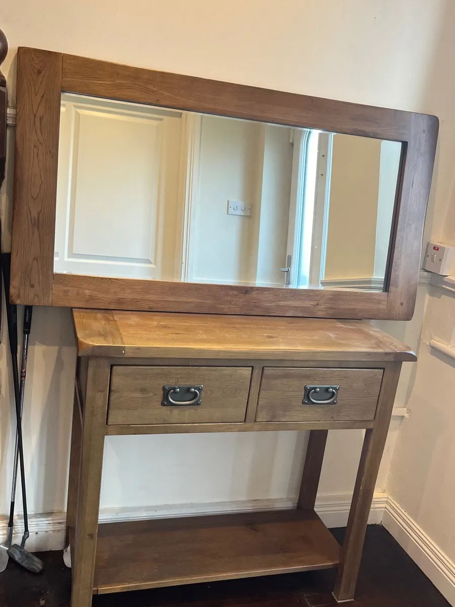 Console table and mirror - Image 2