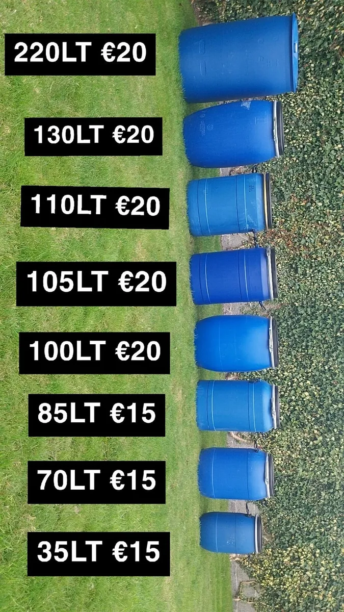 220lt plastic barrels - Image 4