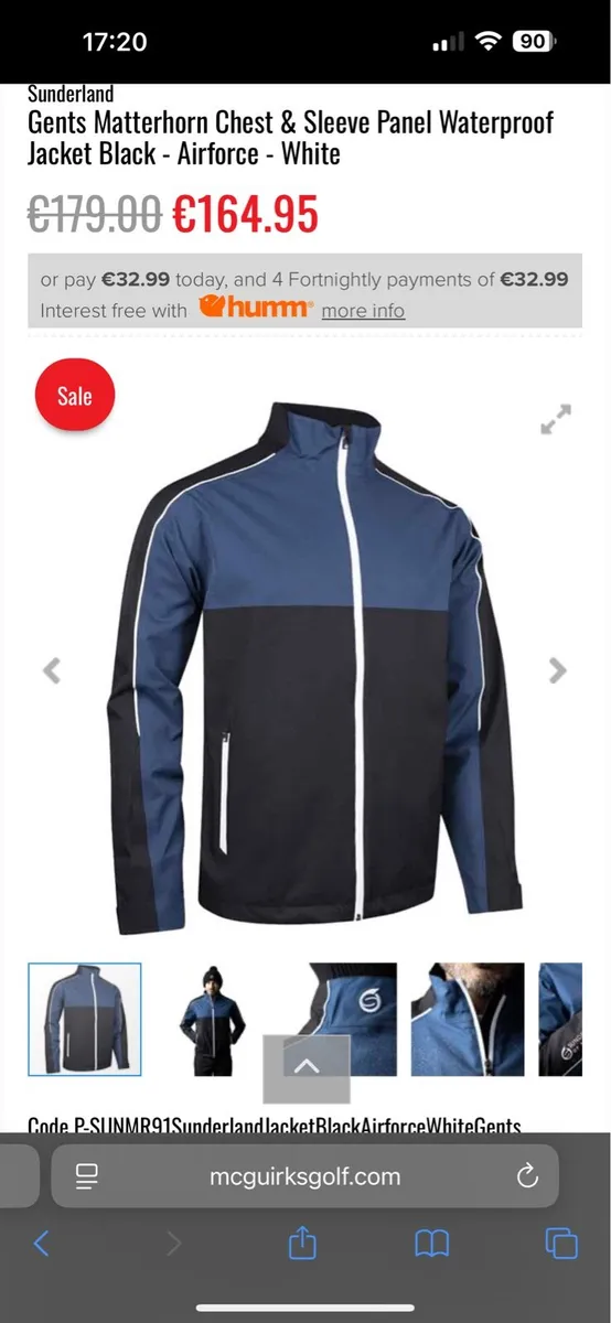 Sunderland of Scotland Golf Rain Suit - Image 1