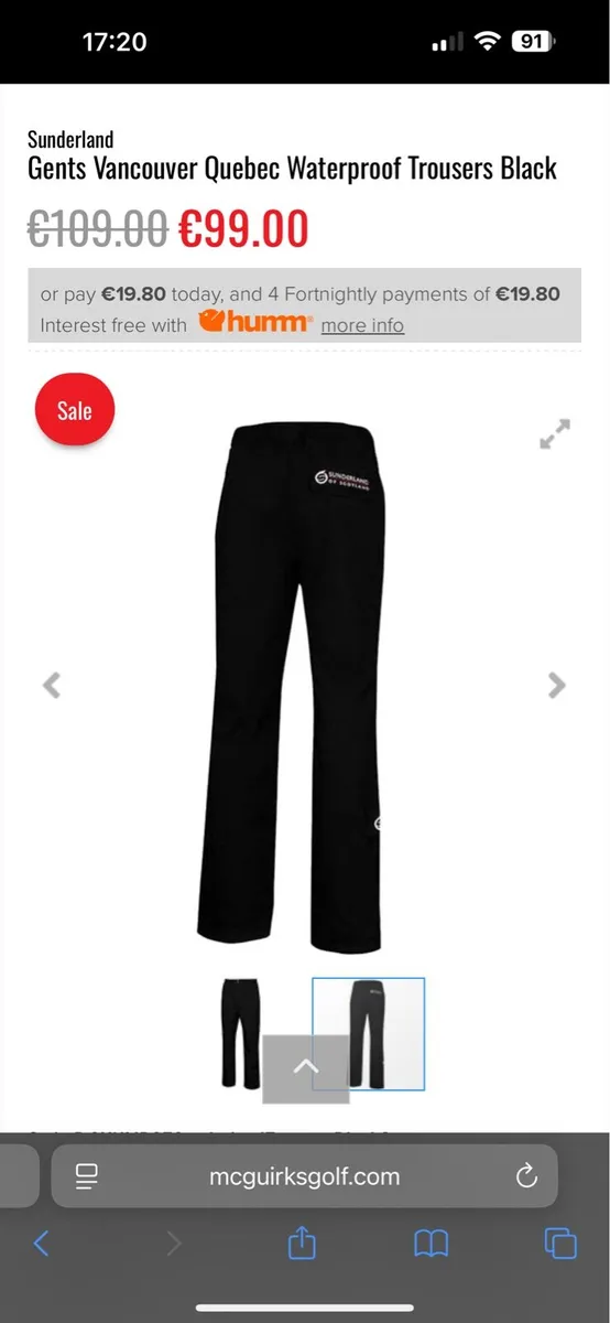 Sunderland of Scotland Golf Rain Suit - Image 2