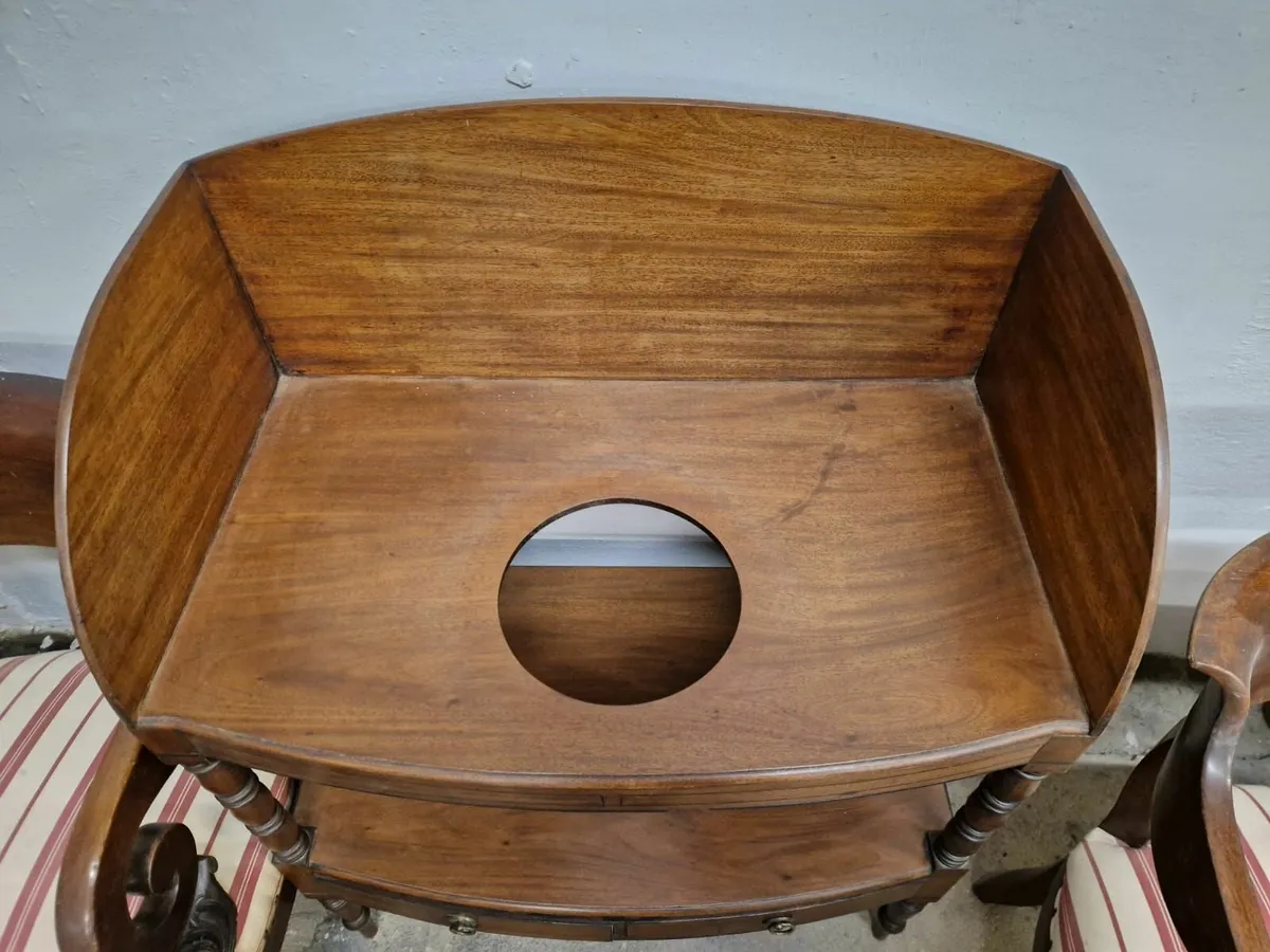 Georgian mahogany wash stand with drawers - Image 4