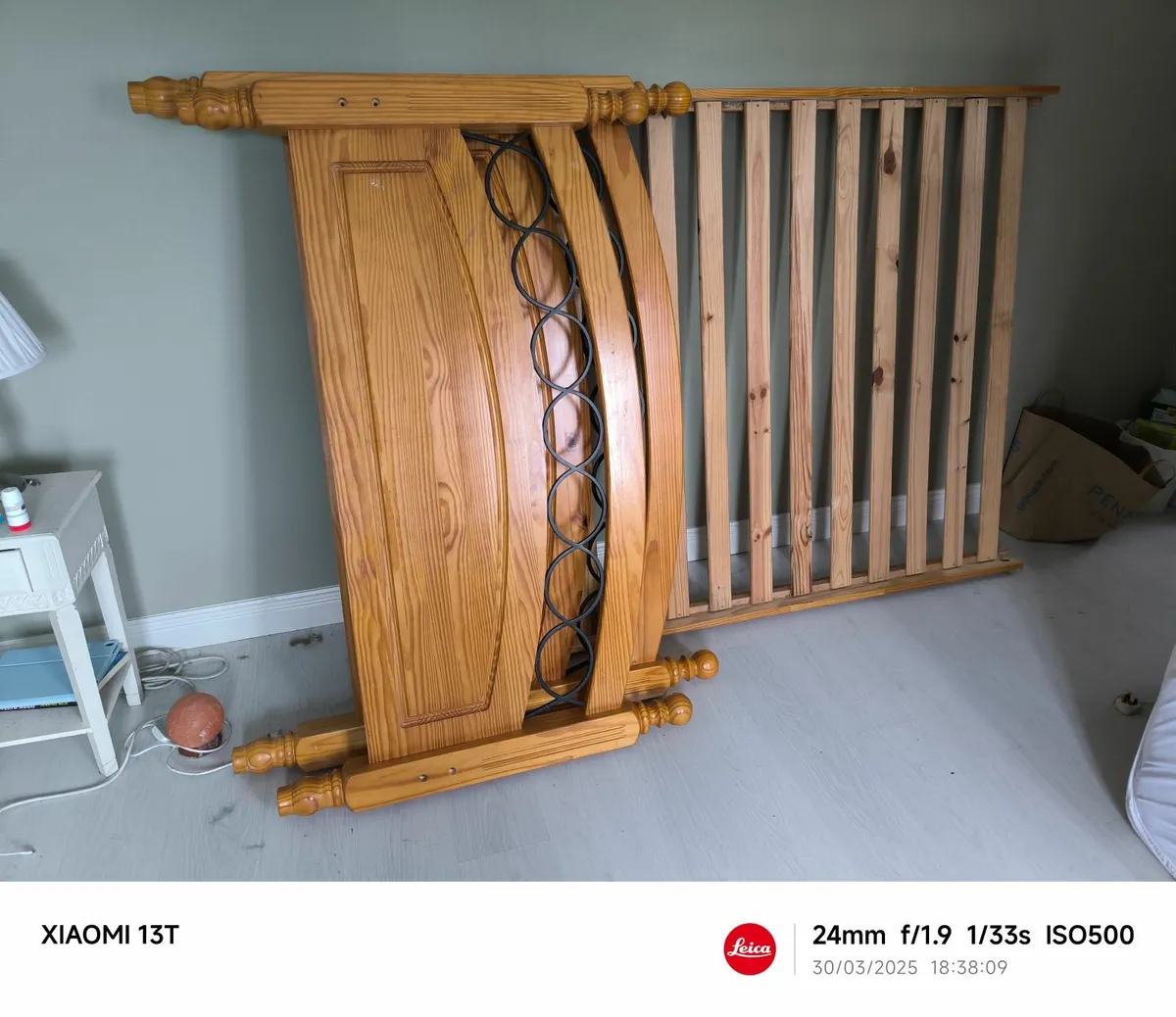Double Bed - Solid Pine - Image 2