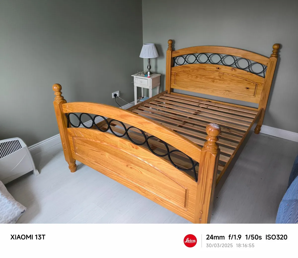 Double Bed - Solid Pine - Image 1