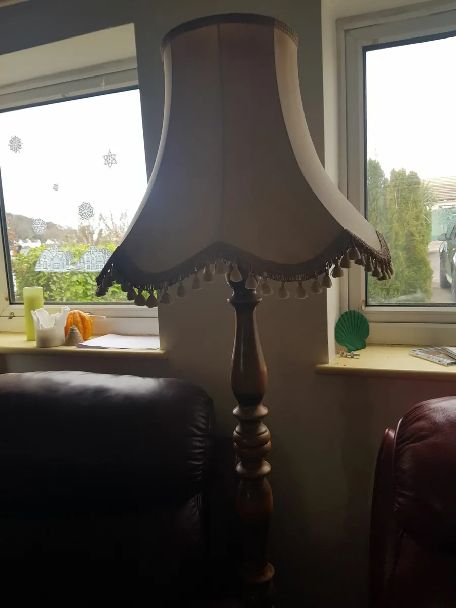 Antique ceiling lamps and floor lamp - Image 2